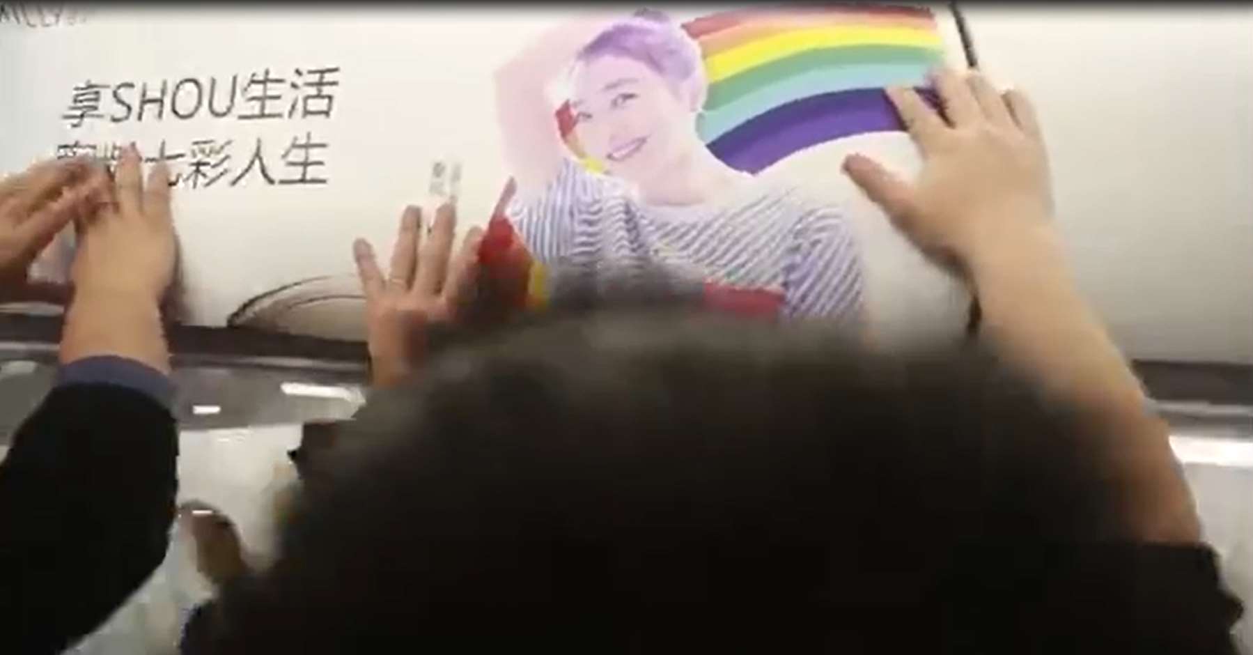 飞机LED广告视频